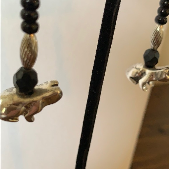 Sterling Silver Frog Earrings - Picture 5 of 11